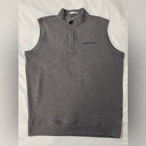 Peter Millar Vest Mens L Gray, CHEMICAL SOLVENTS, INC 1/4 Zip Pullover Sweater